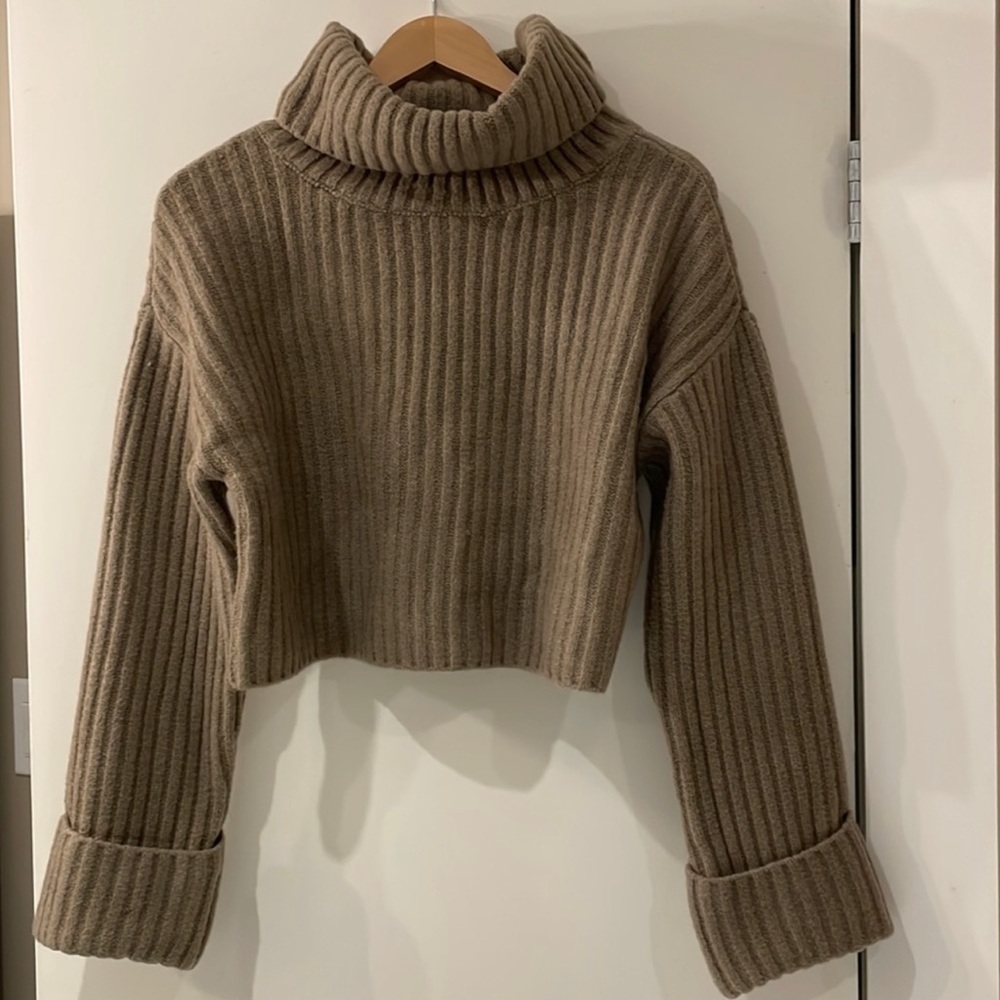 Dynamite knit Crop Top Chunky Sweater